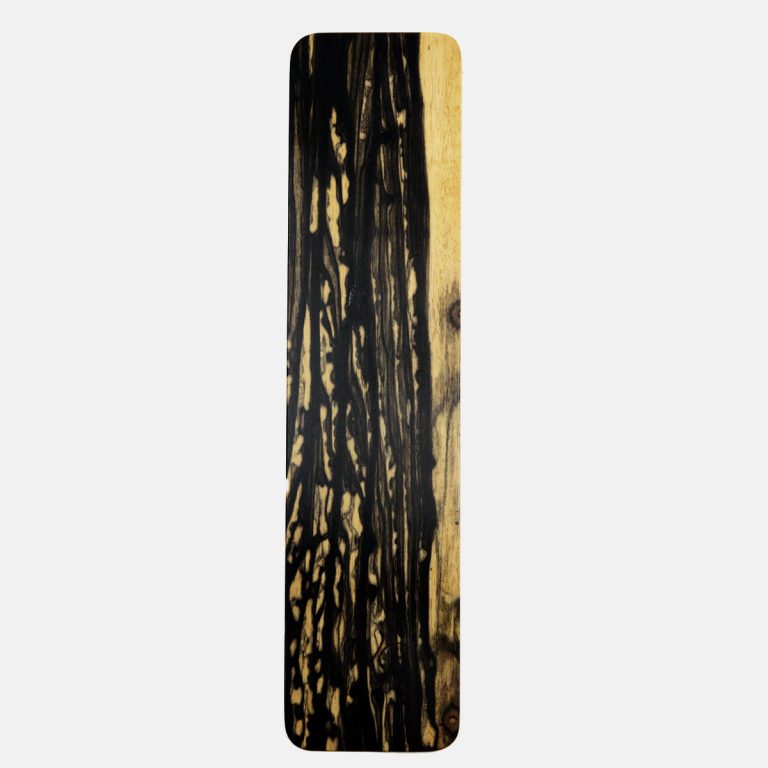 Planche En Bois Massif SaRaiFo – Ébène De Makassar 62x21,5 Cm – Brute, Non Traitée